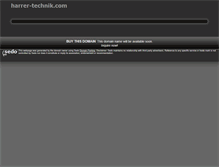 Tablet Screenshot of harrer-technik.com